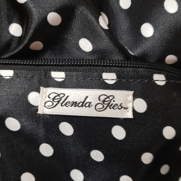 Glenda Geis black and cream chenille bag - Picture 4 of 6